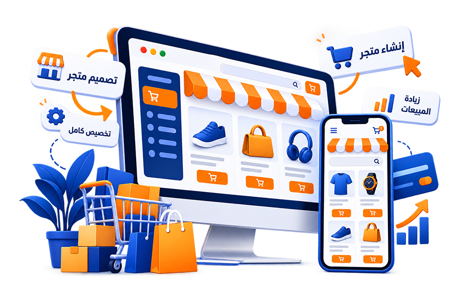 تصميم متجر إلكتروني